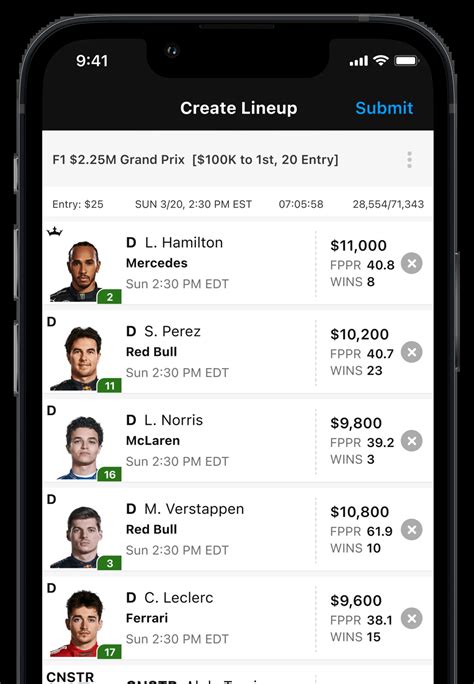 f1 draftkings|Play Fantasy F1 on DraftKings.